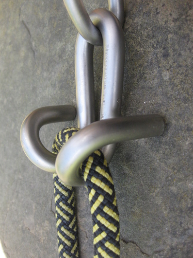 Titan Climbing - Titanium Ram's Horns anchor